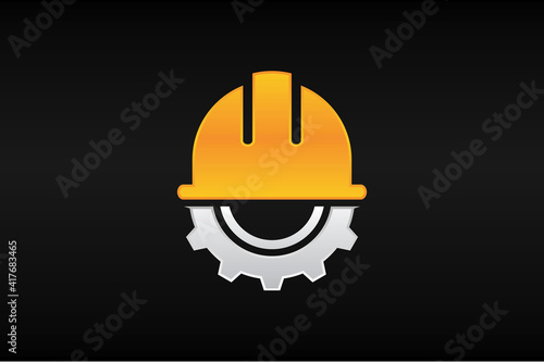 helmet construction gear logo