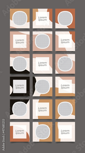  Creative instagram puzzle feed with 18 templates
