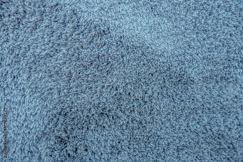 abstract background of blue carpet texture close up