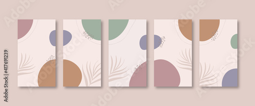 Set of insta story background template