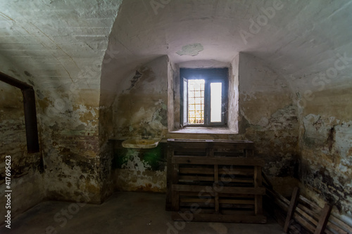 Cell in Fort 13 Jilava Jail, Romania