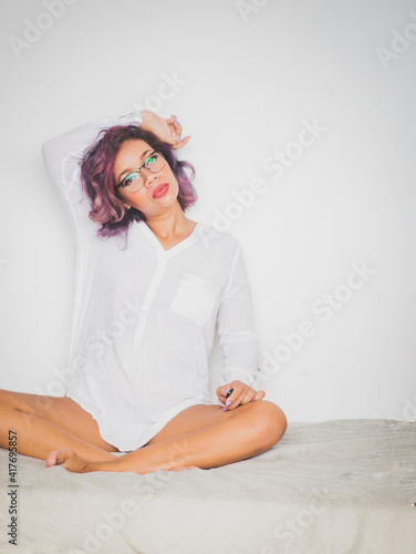 woman in bed 