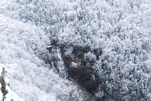 Foto Vue panoramique sur le Saut de l'Éventail, la plus grosse chute des cascades du