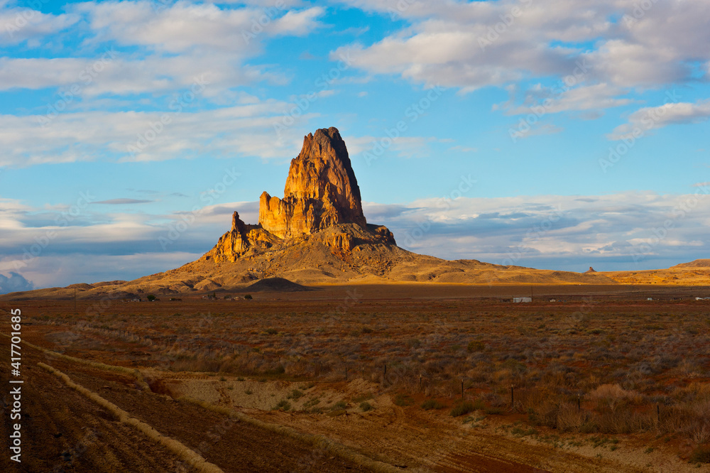 USA, Arizona. Kayenta, El Capitan, sacred to Navajo.