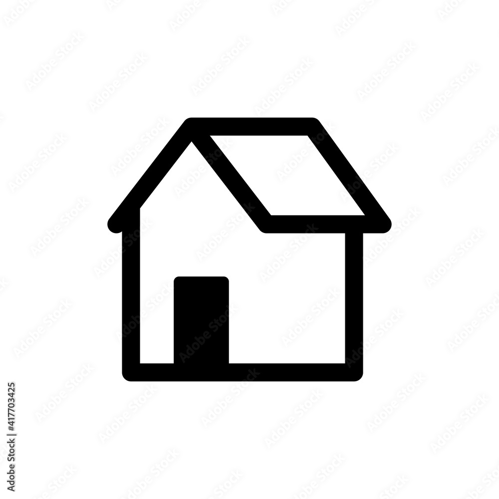 House vector icon. Home linear pictogram.