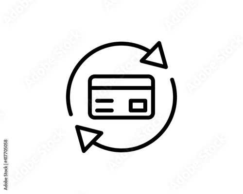 Cash back icon. Symbol is return of Money. Sign of a refund of dollars. Business vector illustration