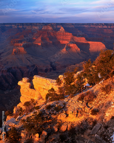 USA, Arizona, Grand Canyon National Park. Sunrise from Mather Point on South Rim. © Danita Delimont