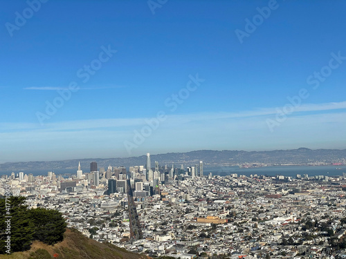 aerial view of the city