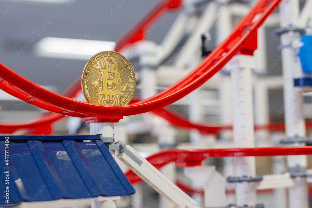 Bitcoin on roller coaster trail Bitcoin on roller coaster trail