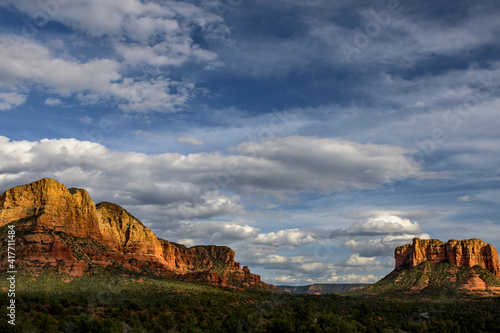 USA, Arizona, Sedona. Sandstone rock formations.