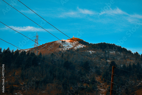 Mountain top in morning