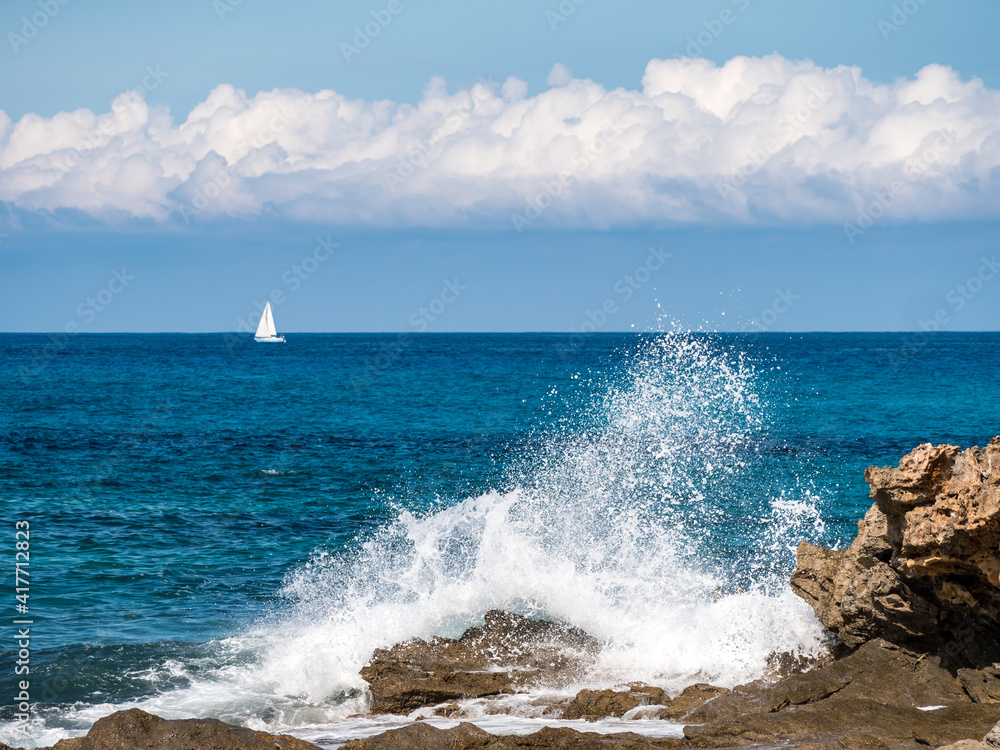 Cala Torta beach in Mallorca, Spain