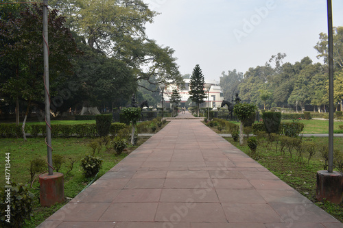Outside view of Maharaja Ranjit Singh Panorama in Ram Bagh Park in Amritsar