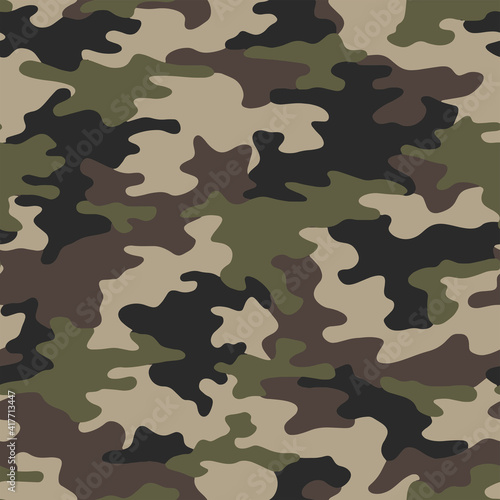 Full seamless camouflage texture skin pattern vector for military textile. Usable for Jacket Pants Shirt and Shorts. Army camo masking design for hunting fabric print and wallpaper. 