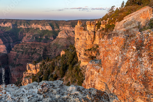 View from Imperial Point on the North Rim in Grand Canyon National Park, Arizona, USA