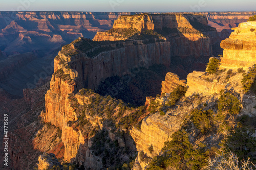 Wotans Throne at Cape Royal on the North Rim in Grand Canyon National Park, Arizona, USA photo