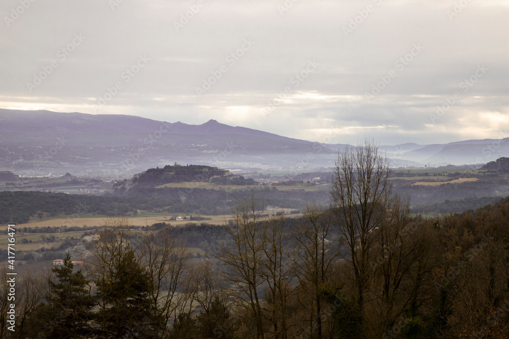 Tona Castle over a mountain