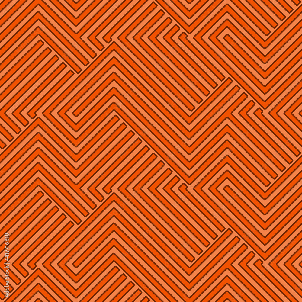 Full seamless zigzag geometric texture pattern vector for decoration. Orange monochrome design for textile fabric printing and wallpaper. Grunge model for fashion and home design. Full seamless zigzag geometric texture pattern vector for decoration. Orange monochrome design for textile fabric printing and wallpaper. Grunge model for fashion and home design.
