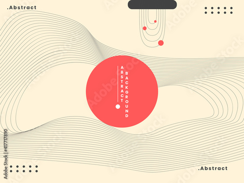 Abstract background with wavy lines