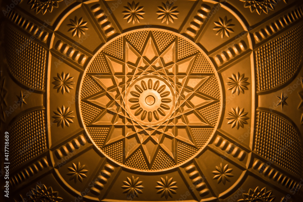 golden glowing background image of great design and detail.