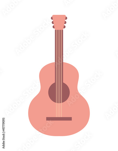 acustic guitar isolated