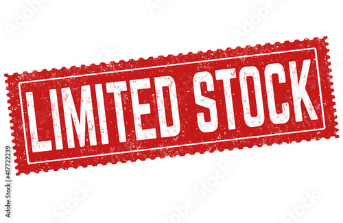 Limited stock grunge rubber stamp