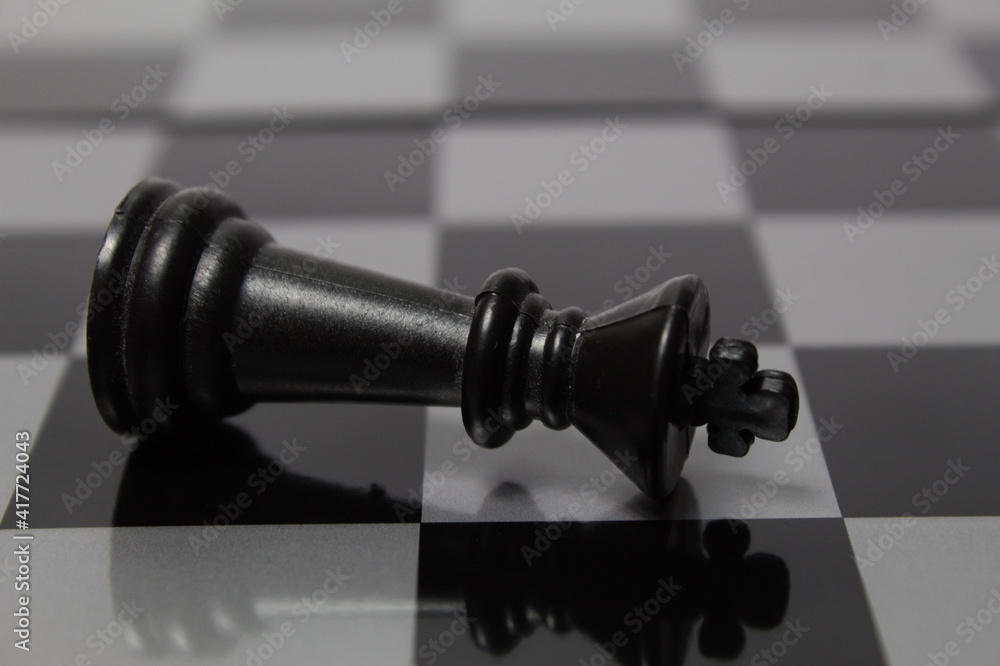 Chess game with its pieces and board Chess game with its pieces and board