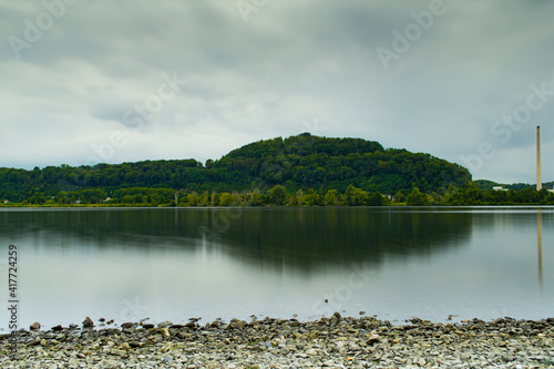 landscape with river and trees