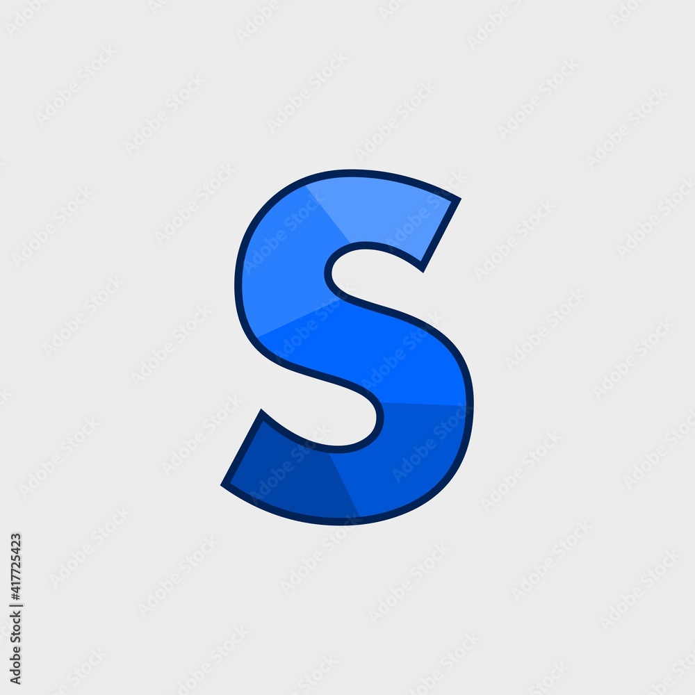S letter logo. Simple design with full color. suitable for company logos, restaurants, online shops, etc. S letter logo. Simple design with full color. suitable for company logos, restaurants, online shops, etc.