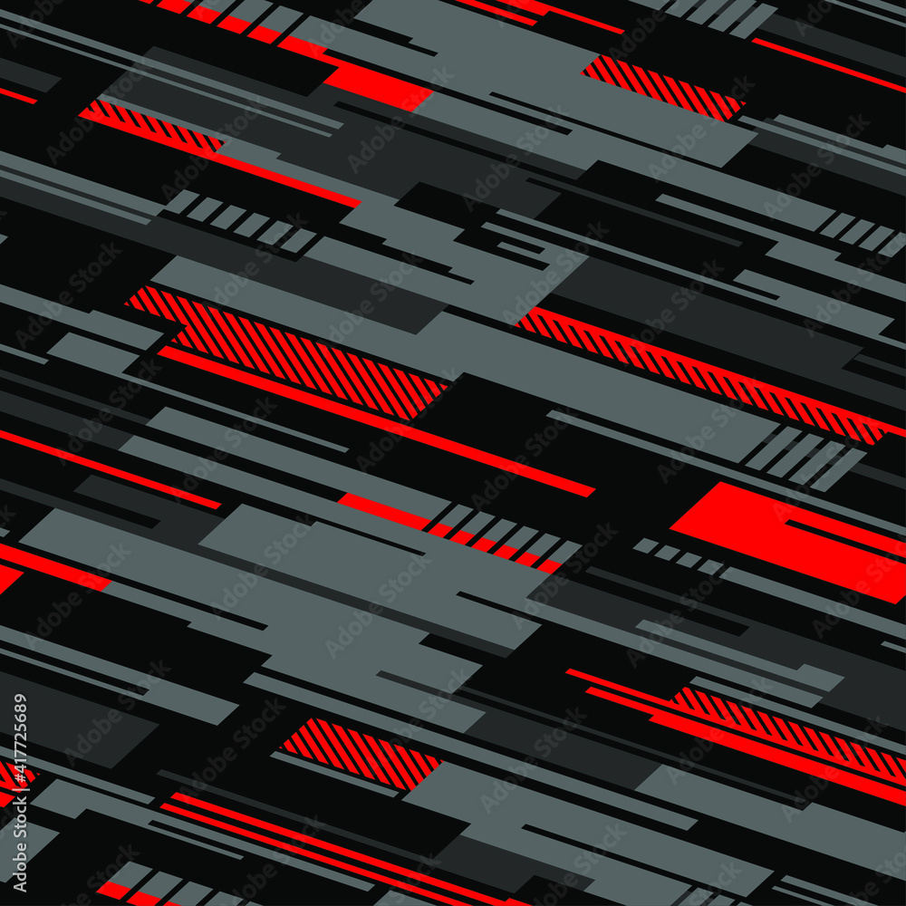 Striped geometric seamless pattern. Abstract modern grunge racing
