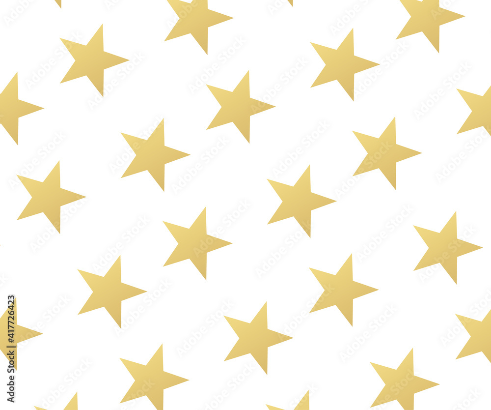 Obraz premium Abstract gold stars modern pattern. Texture of gold foil. Celebration, Falling golden abstract decoration for party, birthday celebrate, anniversary or event, festival decor. illustration - Vector