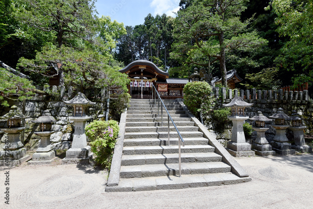 鷺森神社　拝殿　京都市