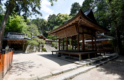 鷺森神社 境内 京都市