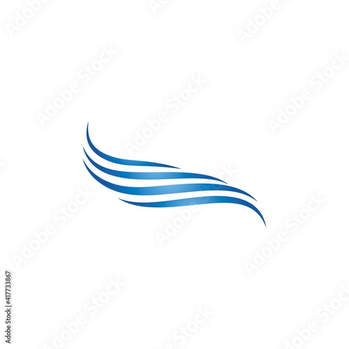 Water Wave symbol and icon Logo Template