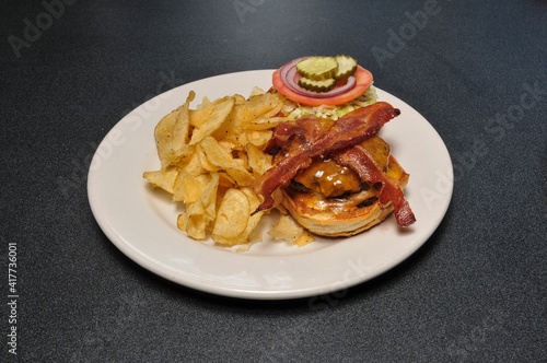 Bacon Cheeseburger on a Bun