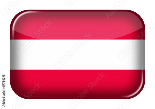 Free Download Austria web icon rectangle button with clipping path 3d illustration - GFXLoad