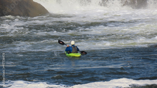Kayaking the Potomac at Great Falls photo