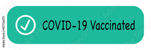 I got vaccinated covid-19 vector stamp logo template