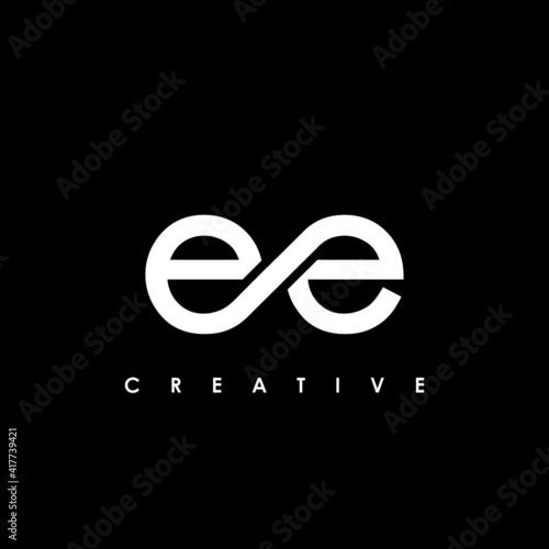 EE Letter Initial Logo Design Template Vector Illustration