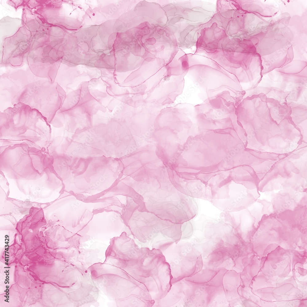 Purple water colour abstract artwork. Marble Texture. Fashion Marble Watercolors. Alcohol Ink Texture. Pink indigo background. Alcohol Ink Design.