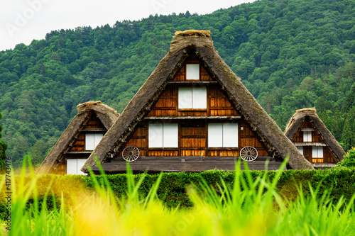UNESCO World Heritage, Shirakawago in Gifu, Japan. ユネスコ世界遺産、白川郷。日本岐阜県。