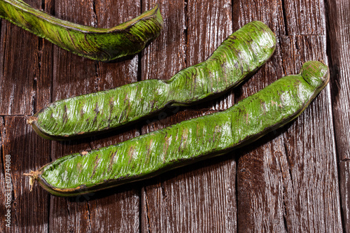 The guama tropical and exotic fruit of South America -Inga edulis photo