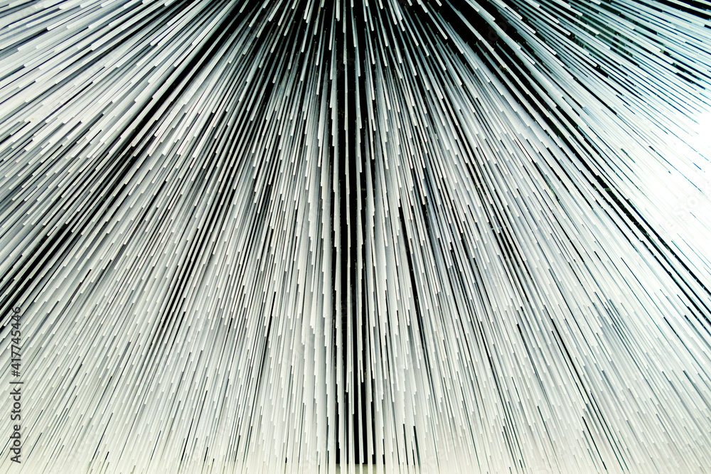 Obraz premium Abstract technology design wallpaper with rays lines and star. Trendy futuristic fascinating effect.
