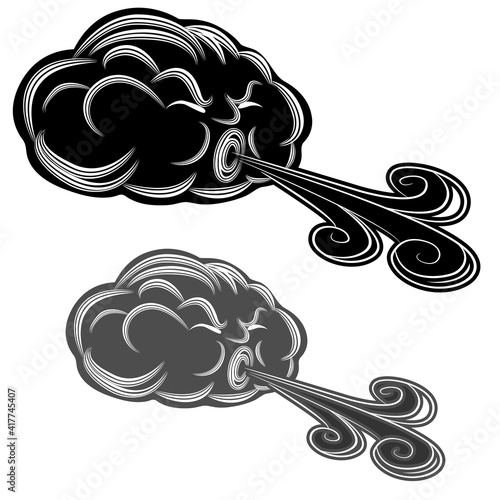 Dark Cloud Blowing Wind