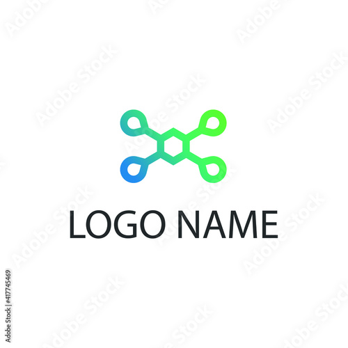drone brand logo icon logotype vector