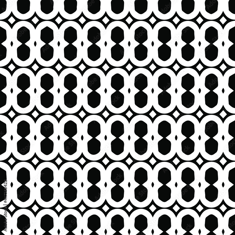 Geometric vector pattern with triangular elements. Seamless abstract ornament for wallpapers and backgrounds. Black and white patterns.. Geometric vector pattern with triangular elements. Seamless abstract ornament for wallpapers and backgrounds. Black and white patterns..