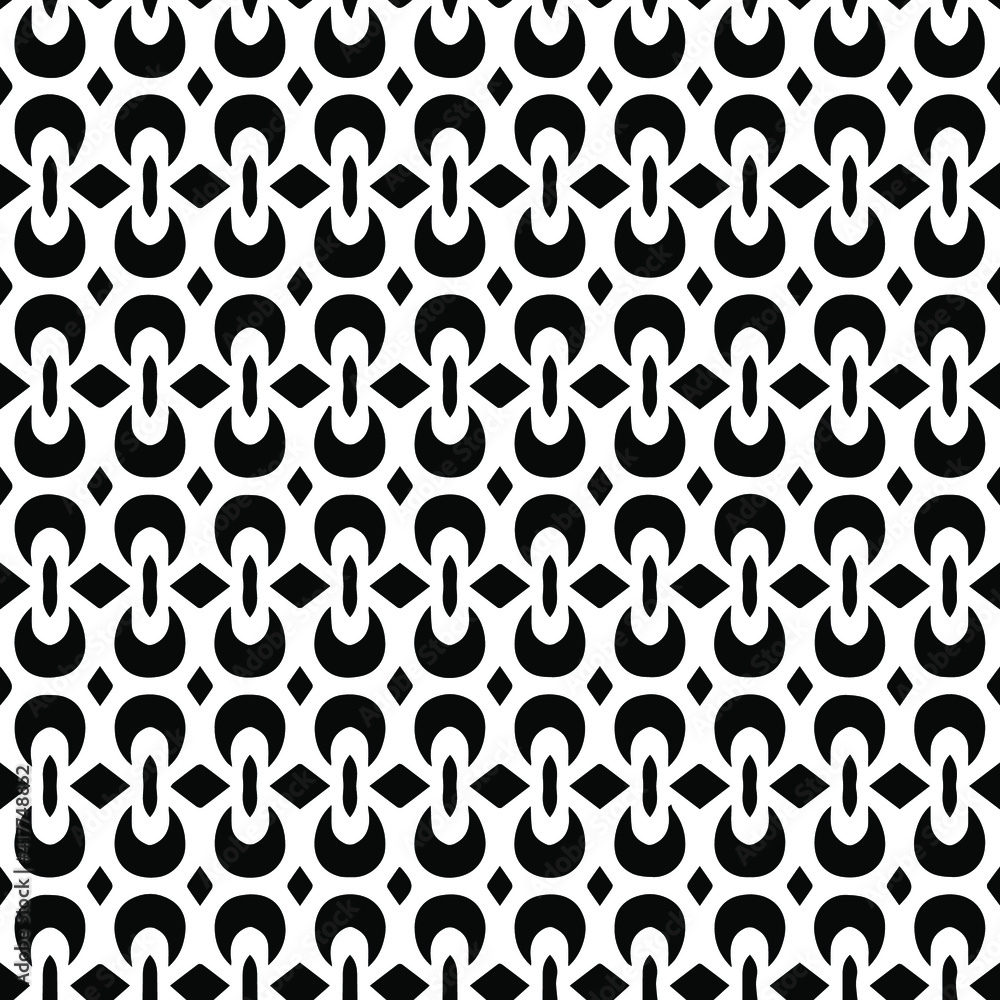 Geometric vector pattern with triangular elements. Seamless abstract ornament for wallpapers and backgrounds. Black and white patterns.. Geometric vector pattern with triangular elements. Seamless abstract ornament for wallpapers and backgrounds. Black and white patterns..