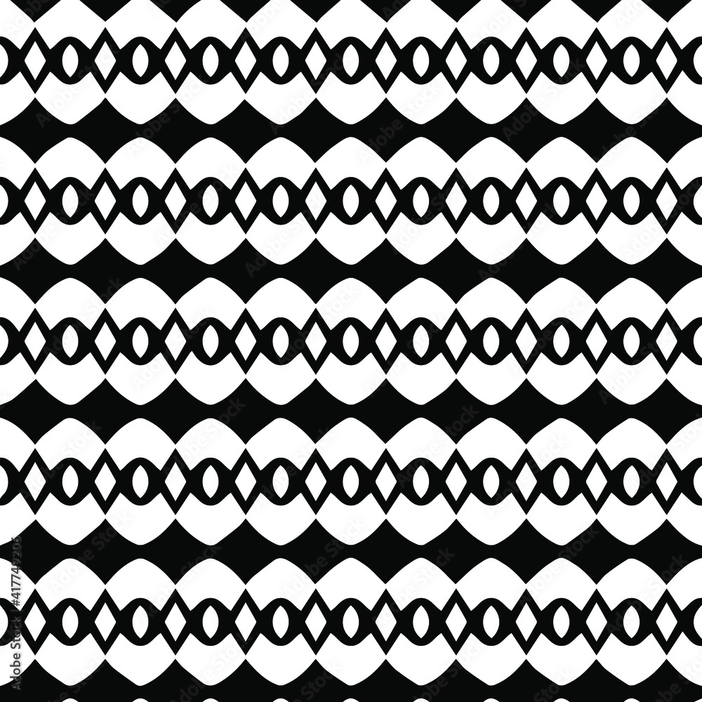 Geometric vector pattern with triangular elements. Seamless abstract ornament for wallpapers and backgrounds. Black and white patterns.. Geometric vector pattern with triangular elements. Seamless abstract ornament for wallpapers and backgrounds. Black and white patterns..