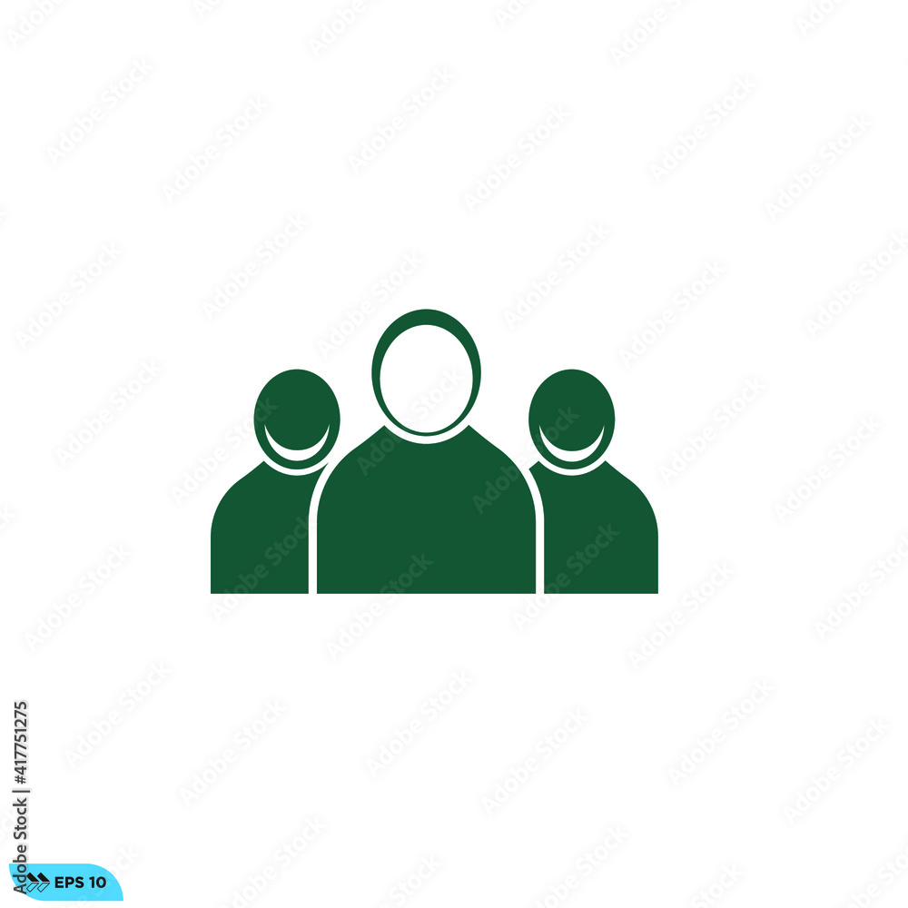 Icon vector graphic of People Icon vector graphic of People