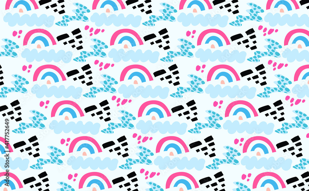 Obraz premium seamless pattern abstract background vector 